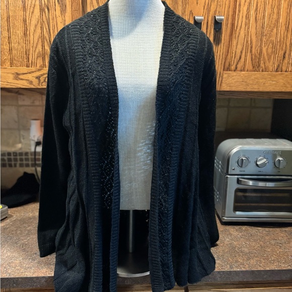 Valerie Stevens Sweaters - Valerie Stevens Black Women's Cardigan